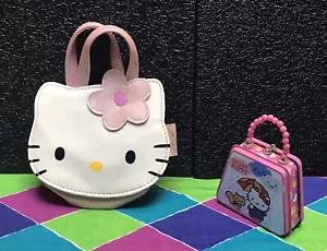 MINI MONEDERO HELLO KITTY CON ASAS, PVC ROSA Y BLANCO, ¡SANRIO 2005! - Imagen 1 de 20
