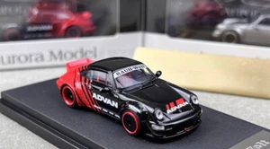 AM 1:64 Advan RWB 964 Racing Sports Widebody Diecast Model Metal Car - Picture 1 of 7