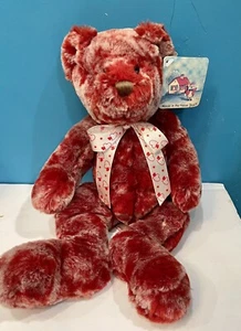 MITH Mouse In The House Juguetes Oso de Peluche Peluche Borgoña Marrón Remolino 13" San Valentín - Imagen 1 de 4