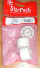 Star Pack 3 x 34mm Screw Down White Rubber Door Stops - New & Sealed