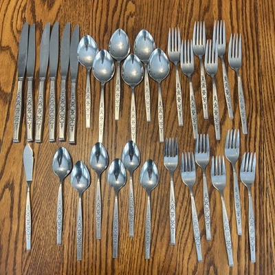 31 pc Rogers Stainless Oneida SPANADA Flatware Serving Pieces MCM Service for 6 - Image 1 of 4