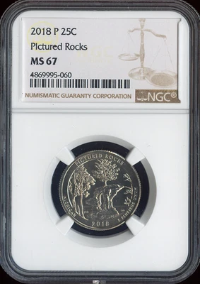 2018-P Pictured Rocks NGC MS67 Holiday Sale 🎁 - Image 1 of 2