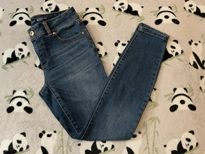 INC International Concepts Women's Size 2 Dark Blue Jeans Skinny Leg Regular Fit - Picture 1 of 9