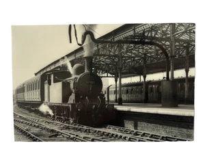 British Rail 67323 Steam Locomotive @ Blyth Railway Stn Northumberland B/W Photo - Picture 1 of 5