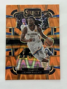 2023-24 Panini Select Cason Wallace RC Orange Tectonic Prizm Concourse #88 - Picture 1 of 2