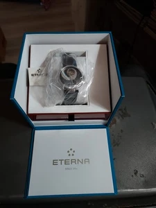 ETERNA MUJER GRACIA DIAMANTE AUTOMÁTICO NEGRO SATINADO Y ESFERA MOF NUEVO EN CAJA - Imagen 1 de 4