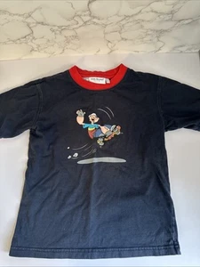 Cool Island Boys Size 7 Popeye Skateboarding Vintage 2005 Tee Shirt - Picture 1 of 3