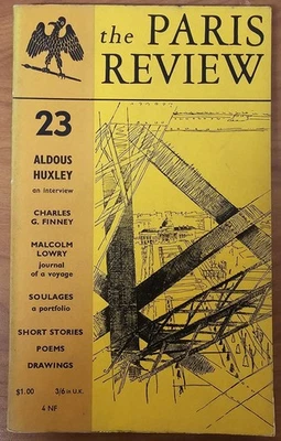 The Paris Review 23 Spring 1960 Interview Fiction Poetry Art VINTAGE RARE - Image 1 of 3