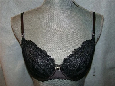 Nuevo con etiquetas Sujetador Pleasure State 32D Layla Belle negro con aros 116562 Foto 1 de 4