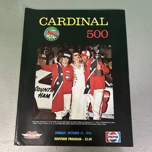 Cardinal 500 Vintage 1976 Programa Martinsville Speedway Virginia Nascar Racing - Imagen 1 de 15