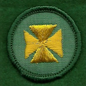 INSIGNIA GIRL SCOUT VINTAGE - PARTE POSTERIOR DE PLÁSTICO - AYUDA PARA LA SALUD - ENVÍO GRATUITO - Imagen 1 de 2