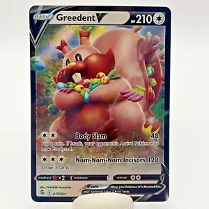 Greedent V 217/264 Swsh08: Fusion Strike Holo - Picture 1 of 2