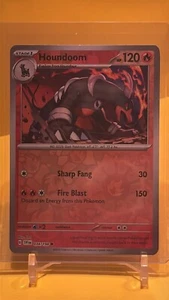 Pokemon Houndoom Scarlet & Violet - Reverse Holo 034/198 - Picture 1 of 2