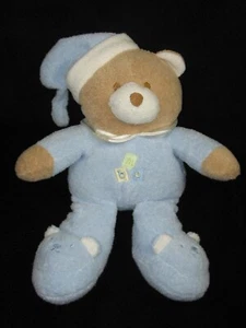 Coperte e Oltre Orsacchiotto Blu ABC Peluche Peluche Peluche 12" - Foto 1 di 6