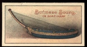 Tobacco Card, CWS, MUSICAL INSTRUMENTS, 1924, Burmese Soung, #9 - Picture 1 of 2