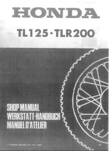 Honda tl125-tlr200 manuale di servizio (pdf) - Foto 1 di 2