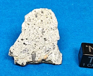 4.7 GR. CRUSTED SLICE NWA 16087 ACHONDRITE HOWARDITE METEORITE HED GROUP - Picture 1 of 2