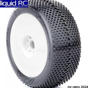 AKA Racing 14013WRW 1/8 Gridiron II Ultra Soft Pre-Mounted Tires White EVO - Picture 1 of 1