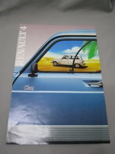 N605 DEPLIANT RENAUT 4 BON ETAT - Imagen 1 de 3