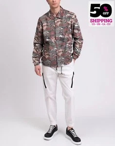 ELEMENT Techno Fabric Jacket Size M Beige Camouflage Pattern Unlined - Picture 1 of 9