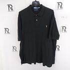 Mens Polo Ralph Lauren Polo Golf Shirt Size 3XLT 3XL TALL Black Mesh Pima Mesh