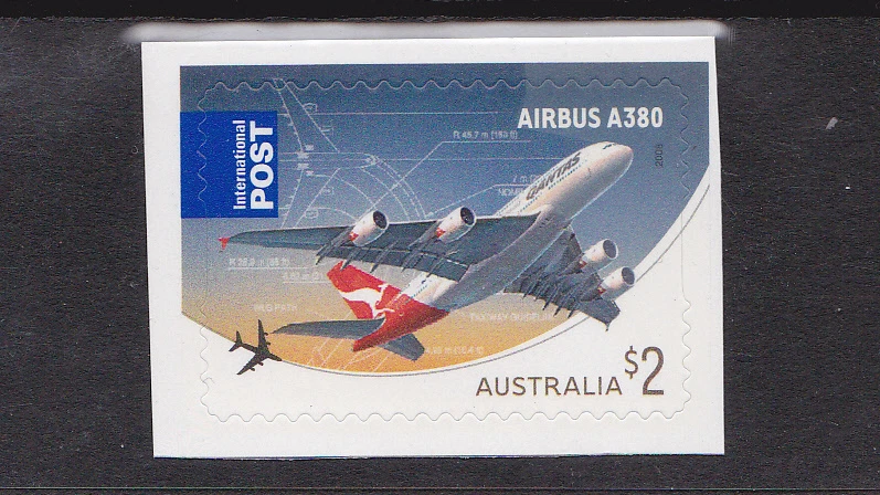 2008 Civil Aviation A380 Airbus $2 International  Booklet Stamp Foto 1 de 1