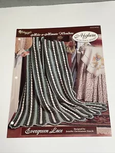 Evergreen Lace Afghan Mile A Minute Wonders Crochet Pattern Needlecraft Shop - Picture 1 of 4