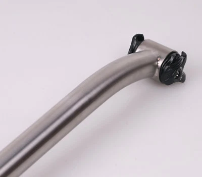 J&L Offset Titanium/Ti Seatpost 27.2mm* 380mm-Setback-For Carbon&Round Rails - Image 1 of 4