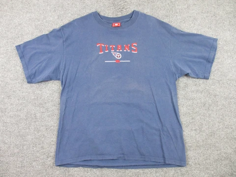 Y2K Tennessee Titans Shirt Adult XL Blue Long Sleeve Crew Neck Football Mens * Cover