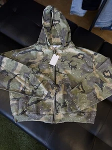 Sudadera con Capucha L-Vale Crystal Stone Verde Camuflaje Auténtica Valley ValeForever - Imagen 1 de 8