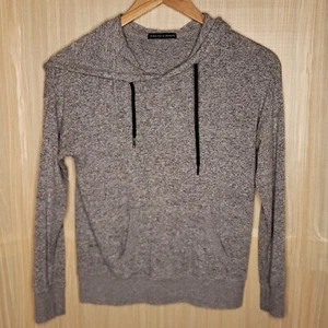 Harlowe & Graham Womens Heathered Hooded Long Sleeve Top XS - Picture 1 of 6