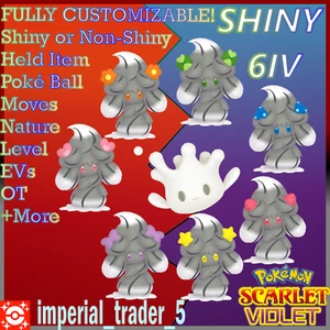 Pokémon Scarlet and Violet ✨SHINY✨ Alcremie Bundle 6IV + Customizable - Picture 1 of 1