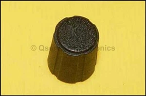 LOT 2 PCS Tektronix Knob Black Snap-on 11.2mm Diameter, Flutted - NOS - Picture 1 of 3
