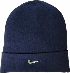 Nike L3154 Kids Metal Swoosh Beanie in Obsidian Boy's One Size - Picture 1 of 1
