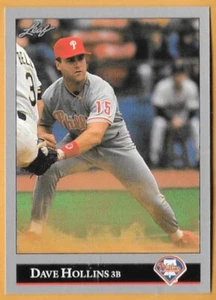 DAVE HOLLINS PHILADELPHIA PHILLIES #278 - FOGLIA QUASI NUOVO-MT 1992 - Foto 1 di 2