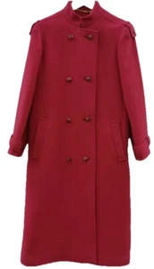 BNWT Women’s Windsmoor Long Coat Size M UK 12 Red Pure New Wool - Picture 1 of 6