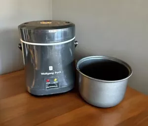 Wolfgang Puck 1,5 tazze mini cuociriso BMRC0020 nero portatile con cavo - Foto 1 di 15