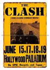 brew pub decor 1982 The Clash  Palladium Concert Poster metal tin sign