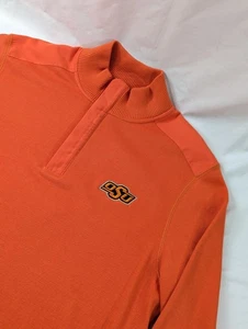 Oklahoma State Cowboys Dress Up Pullover Herren Medium orange 1/4 Viertel Reißverschluss  - Bild 1 von 8