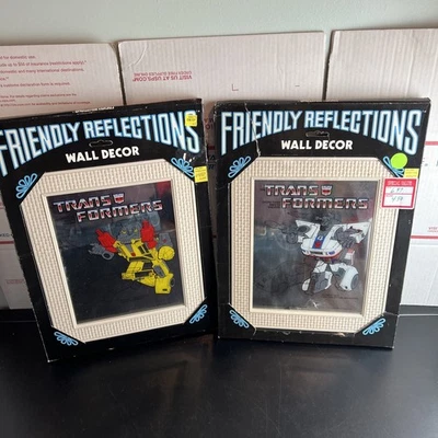 Friendly Reflections Framed Mirror Transformers Jazz Sunstreaker Set Of 2 - Image 1 of 4