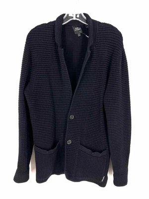 Cárdigan para hombre Armani Exchange talla S tejido en rejilla negro - Para hombre Foto 1 de 4