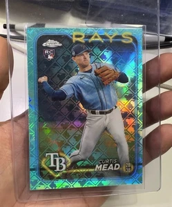 2024 Topps Chrome Logofractor Edition - Curtis Mead #209 Aqua Refractor/199 - Imagen 1 de 2