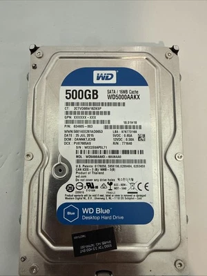 WD Blue WD5000AAKX 7200rpm 16M cache 500GB SATA hard drive - Image 1 of 2