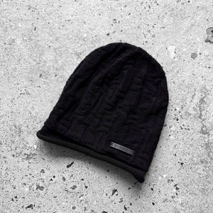 Cappello Diesel donna nero testurizzato maglia slouchy berretto streetwear casual taglia unica - Foto 1 di 6