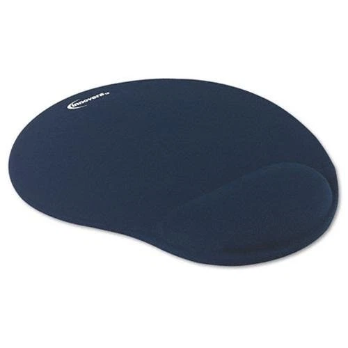 INNOVERA 50447 Mouse Pad W/gel Wrist Pad, Nonskid Base, 10-3/8 X 8-7/8, Blue - Image 1 of 1