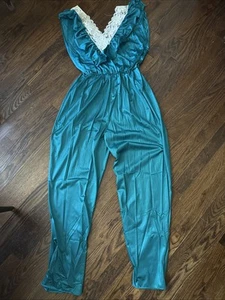 Vintage Lady Cameo Purple V-Neck Teal W/ White Lace New In Package Size 1+ - Picture 1 of 10