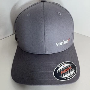 Verizon Wireless Hat FlexFit Size L/XL Gray Embroidered Logo New - Picture 1 of 8
