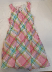 Girls summer sun dress size 6, Gymboree, Pastel Plaid print - Picture 1 of 5