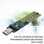 NVMe to USB Adapter, M.2 SSD to USB 3.1 Type A Cards Key NEW Fast Hard R6K6