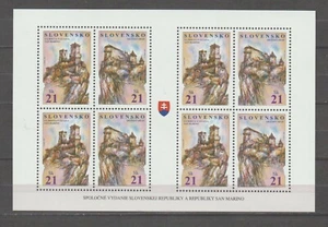 S41326 Slovensko 2007 MNH Joint Issue With San Marino Bf Joint - Picture 1 of 1